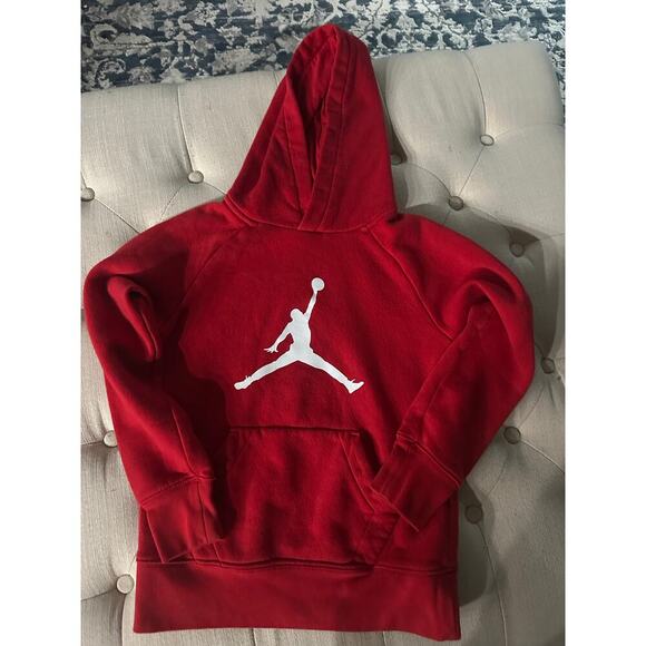 Jordan Boys Youth Small Red Hoodie - Picture 1 of 3